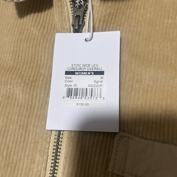 Stoic Corduroy Wide Leg Utility Jumpsuit - Picture 3 of 8